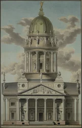 Der Deutsche Dom auf dem Gendarmenmarkt, 1812